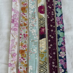 Indigo Japanese Fabric Lanyard: Handmade Cotton ID Badge Holder