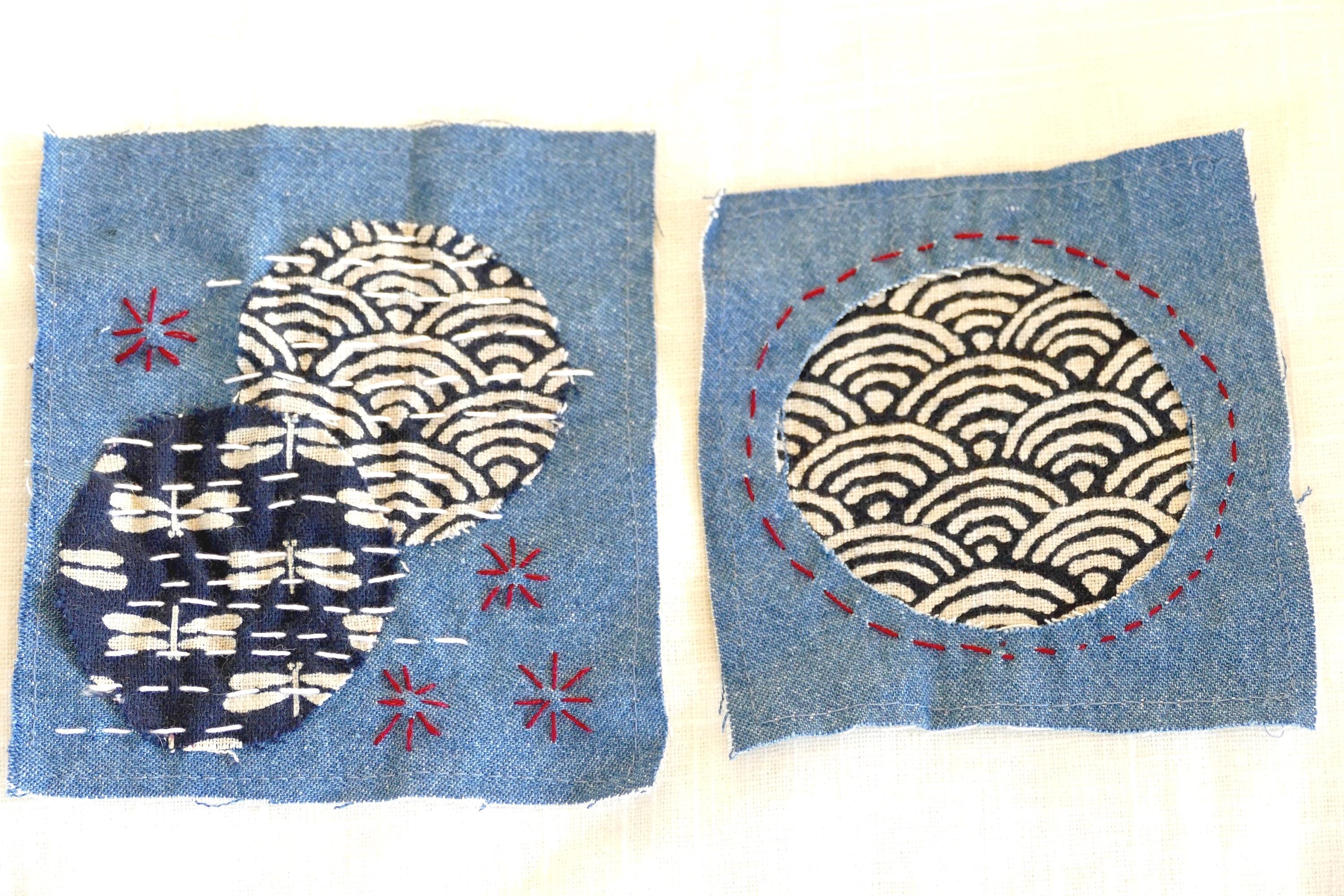 Japanese Patch, Artisan Mending Patch, Sashiko Denim