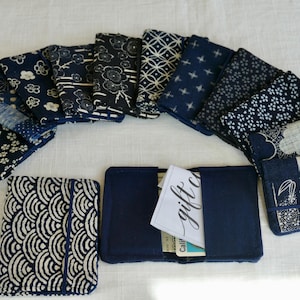 Fabric Wallet, Minimalist Wallet, Gift Card Holder, Japanese Gift, Small Mini Wallet, Credit Card Holder, ID Case, Travel Wallet