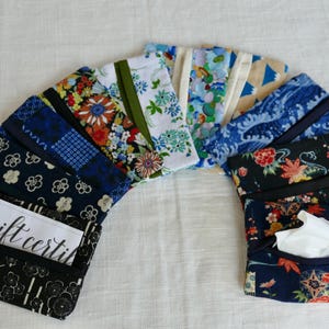Fabric Pocket Tissue Holder: Japanese Style Travel Pouch