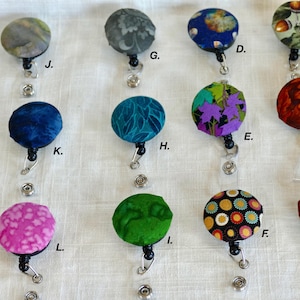 Fabric Badge Reel: Retractable Swivel Clip, Coworker Gift