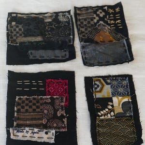 Handmade Boro Patch: Japanese Sashiko Embroidery Fabric