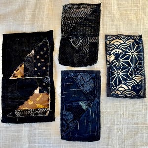 Boro Fabric Patch: Japanese Sashiko Mending, Jean Jacket Applique