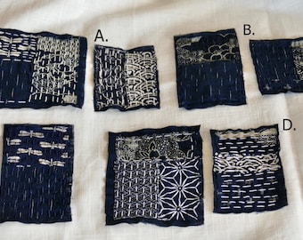 Boro Fabric Patch: Japanese Sashiko Embroidery, Visible Mending