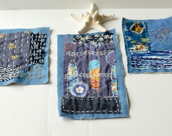 Handmade Boro Patch: Japanese Sashiko Denim Mending