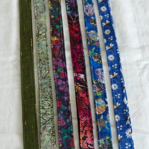 Colorful Batik Cotton Lanyard: Handmade Fabric ID Badge Holder