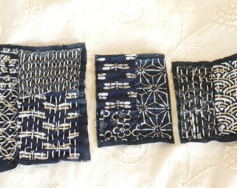 Boro Patch: Handmade Japanese Sashiko Linen Patch for Visible Mending