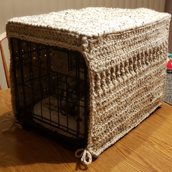 Crochet Animal Crate Cover Pattern