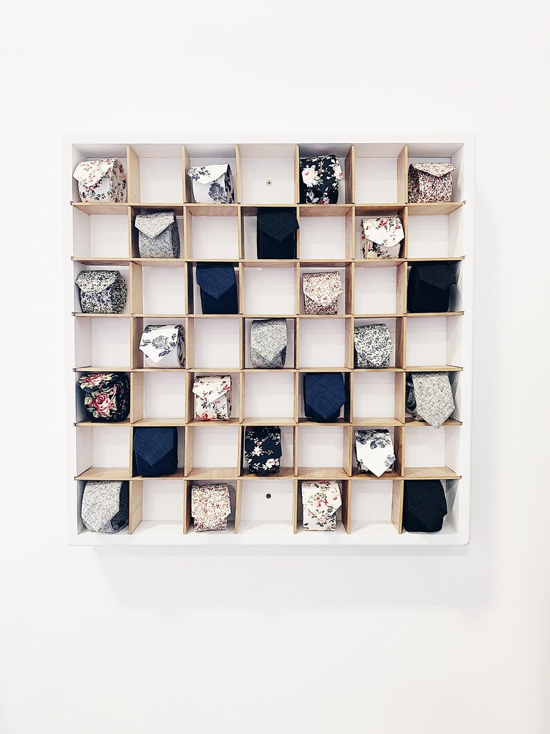 Wall Tie Display Tie Rack Sock Display Watch Display Holds 49 Etsy