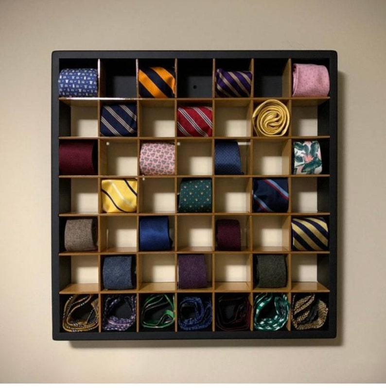 Wall tie display tie rack Sock Display Watch Display Holds Etsy