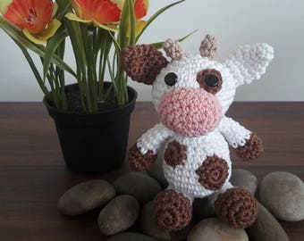 PATTERN: Amigurumi Cow Pattern - Crochet Cow Pattern - Bella the Cow