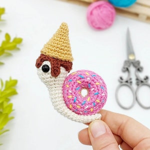 PATTERN: Donut Snail Crochet Pattern, Amigurumi Crochet Pattern,  Shellicious, the Donut Snail, Amigurumi Pattern