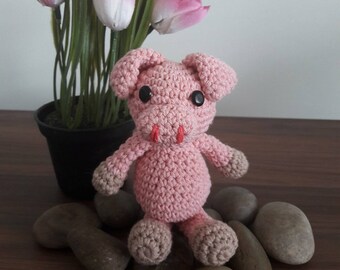 PATTERN: Amigurumi Pig Pattern - Crochet Pig Pattern - Babs the Pig