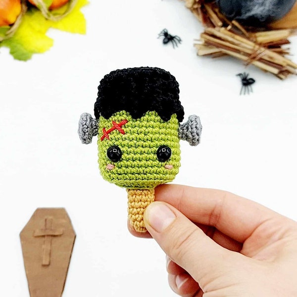 PATROON: Amigurumi Frankenstein Halloween IJsje Patroon, Haakpatroon Halloween IJsje, Frankenstein IJsje haken