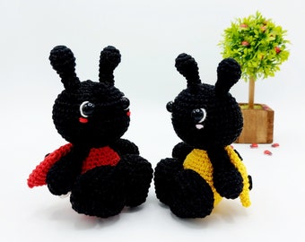 MOTIF : Amigurumi Ladybug Pattern, Crochet Pattern Ladybug, Laura, la belle coccinelle