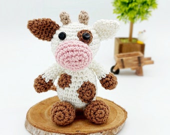 PATTERN: Amigurumi Cow Pattern - Crochet Cow Pattern - Bella the Cow