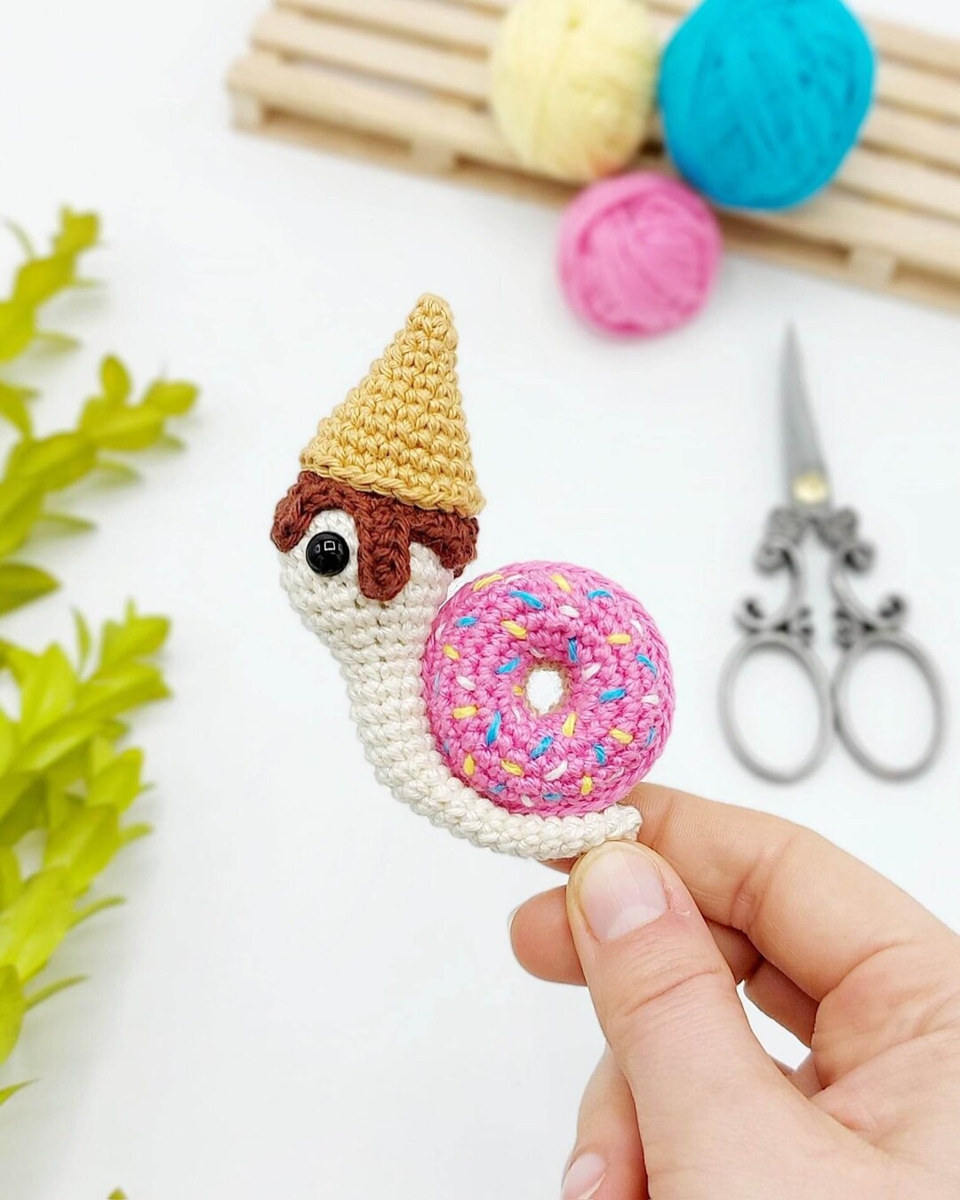 PATTERN: Donut Snail Crochet Pattern, Amigurumi Crochet Pattern, Shellicious, the Donut Snail ...