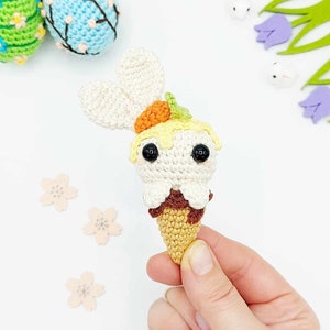 PATTERN: Amigurumi Easter Crochet Pattern, Easter Ice Cream Crochet Pattern, Amigurumi Pattern Easterbunny Ice Cream