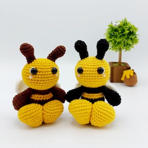 PATTERN: Crochet Bee Pattern, Amigurumi Crochet Pattern,  Bram, the Busy Bee