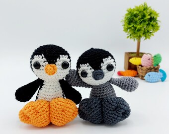 PATRON : Amigurumi Penguin Pattern - Crochet Pattern Penguin - Pepin, le pingouin frileux