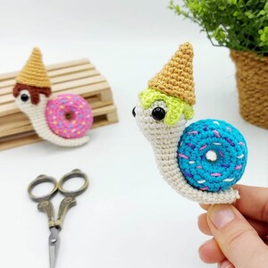 PATTERN: Donut Snail Crochet Pattern, Amigurumi Crochet Pattern, Shellicious, the Donut Snail ...
