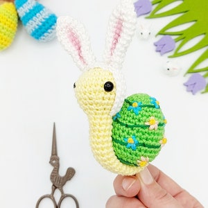 PATTERN: Easter Snail Crochet Pattern, Amigurumi Crochet Pattern, Shelsa, the Easter Snail, Amigurumi Pattern image 4