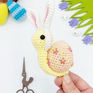 PATTERN: Easter Snail Crochet Pattern, Amigurumi Crochet Pattern, Shelsa, the Easter Snail, Amigurumi Pattern image 7