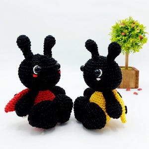 PATTERN: Crochet Ladybug Pattern, Amigurumi Crochet Pattern, Laura, the Lovely Ladybug