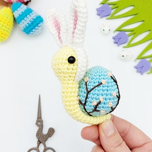 PATTERN: Easter Snail Crochet Pattern, Amigurumi Crochet Pattern, Shelsa, the Easter Snail, Amigurumi Pattern image 2