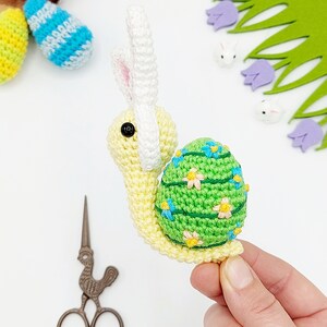 PATTERN: Easter Snail Crochet Pattern, Amigurumi Crochet Pattern, Shelsa, the Easter Snail, Amigurumi Pattern image 5