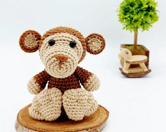 PATTERN: Crochet Monkey Pattern, Amigurumi Crochet Pattern, Marvin, the Cheeky Monkey
