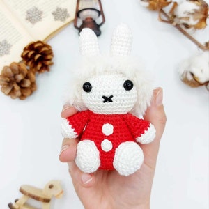 PATTERN: Crochet Miffy Pattern, Amigurumi Crochet Pattern, Amigurumi Christmas Miffy