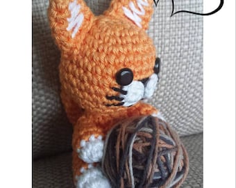 PATTERN: Amigurumi Cat Pattern - Crochet Cat Pattern - Duvel the Little Cat