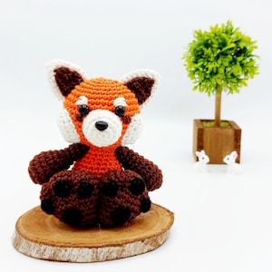 PATTERN: Crochet Red Panda Pattern, Amigurumi Crochet Pattern, Pam, the Little Red Panda