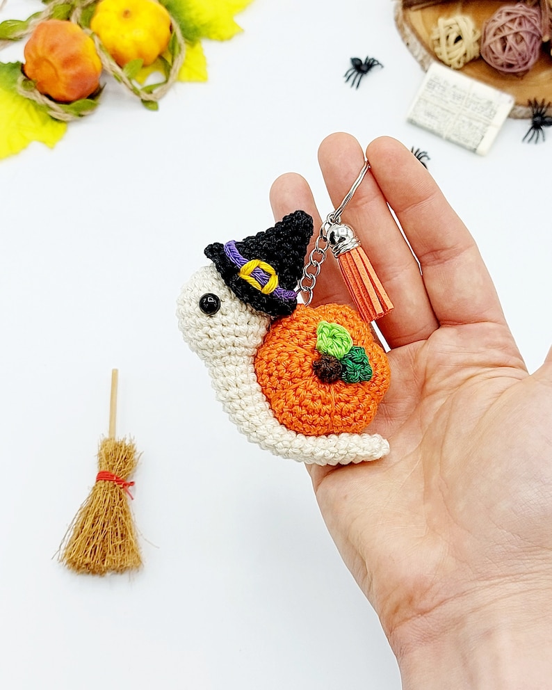 PATTERN: Pumpkin Snail Crochet Pattern, Amigurumi Crochet Pattern, Shelma, the Pumpkin Snail, Amigurumi Pattern image 5