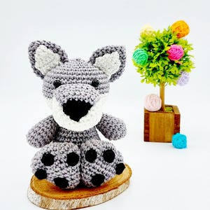 PATTERN: Amigurumi Wolf Pattern - Crochet Wolf Pattern - Will, the Strong Wolf