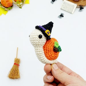 PATTERN: Pumpkin Snail Crochet Pattern, Amigurumi Crochet Pattern, Shelma, the Pumpkin Snail, Amigurumi Pattern image 3