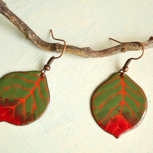 Autumn Alder Leaf, Fall, Autumn Leaves, Autumn Day, Autumn Earrings, Sunny, Leaf Earrings, Alder Leaf Earrings, Alder Jewelry, Leaf Jewelry