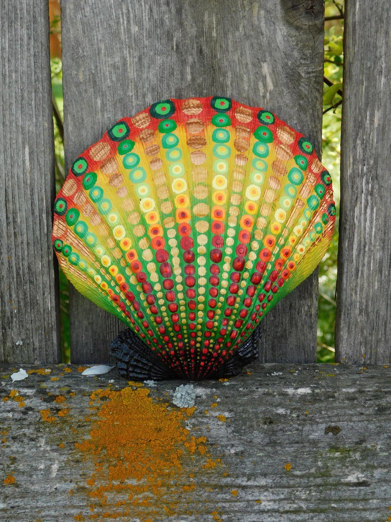 Mermaid Seashell Large Lion's Paw Seashell Rastafari Etsy