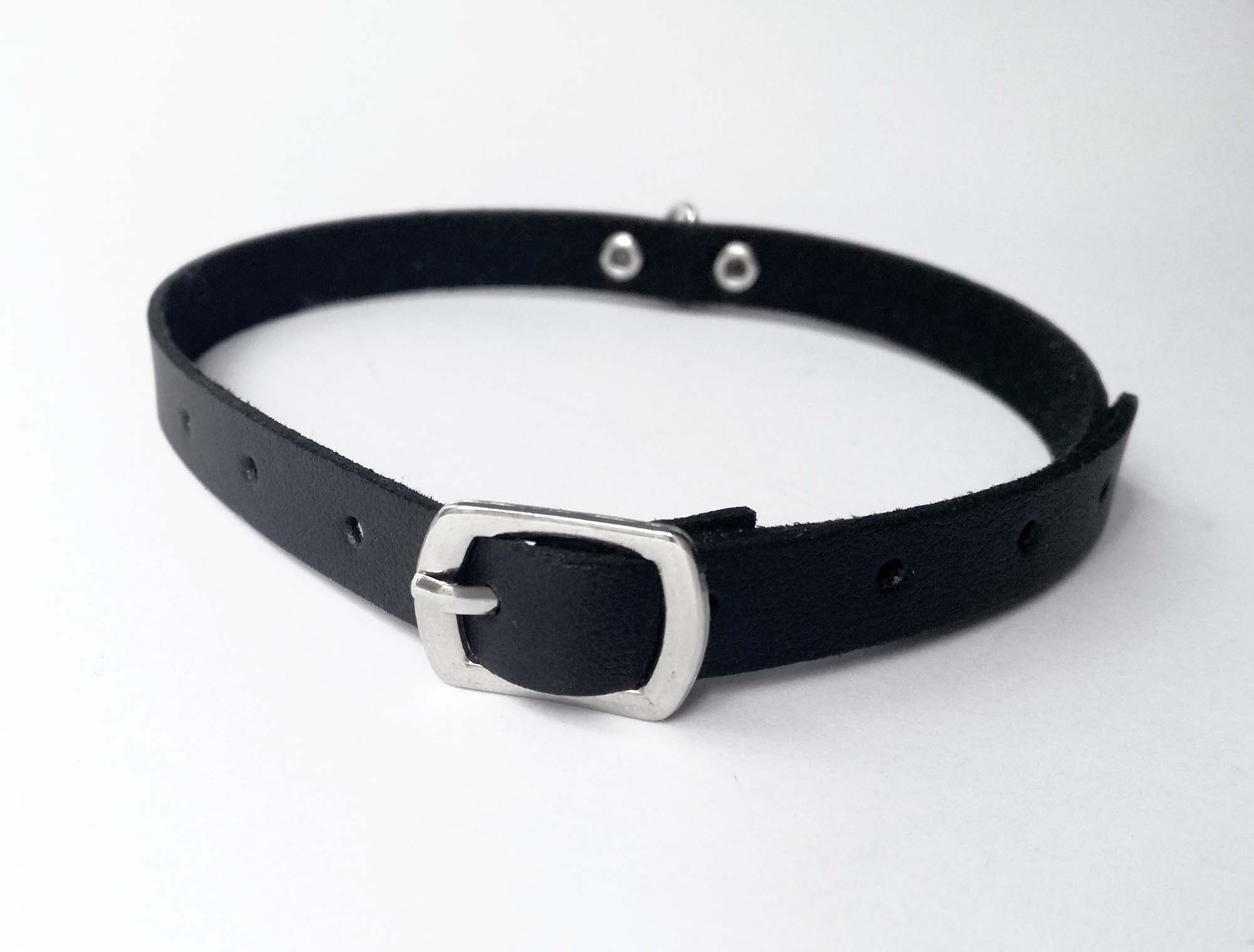 Pentagram Choker: Gothic Faux Leather Necklace, Witchy Pagan Jewelry - Etsy