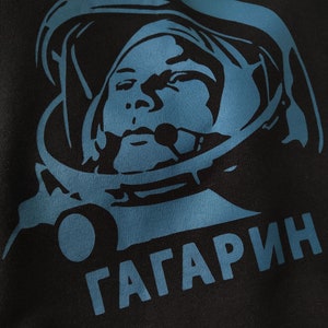 Nueva sudadera Yuri Gagarin · 100% algodón orgánico · con estampado hecho a mano