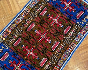 Vintage Floral Persian Carpet,