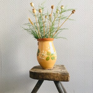 Antique Glazed Vessel, Primitive Clay Pot, Rustic Mediterranean Table Decor, Vintage Rural Pottery Eathenware, Folk Pitcher Garden Decor