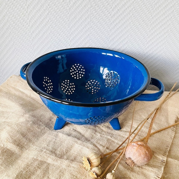 Enamel Colander Etsy