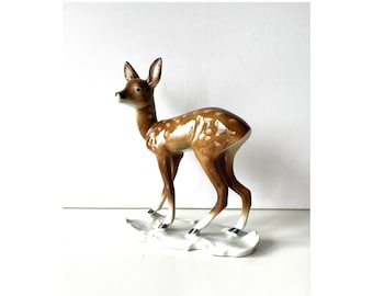 Vintage German Carl Scheidig Porcelain Deers Figurine - Etsy UK