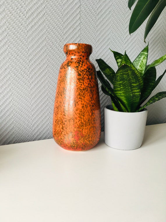 インテリア小物 1970s Tofej Hungary Red Bottle Vase