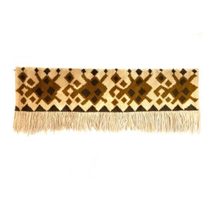 Vintage mid century modern rya rug, Midcentury abstract wall hanging, Wall hanging tapestry from 70s, Vintage art rug, Long pile wall hanger