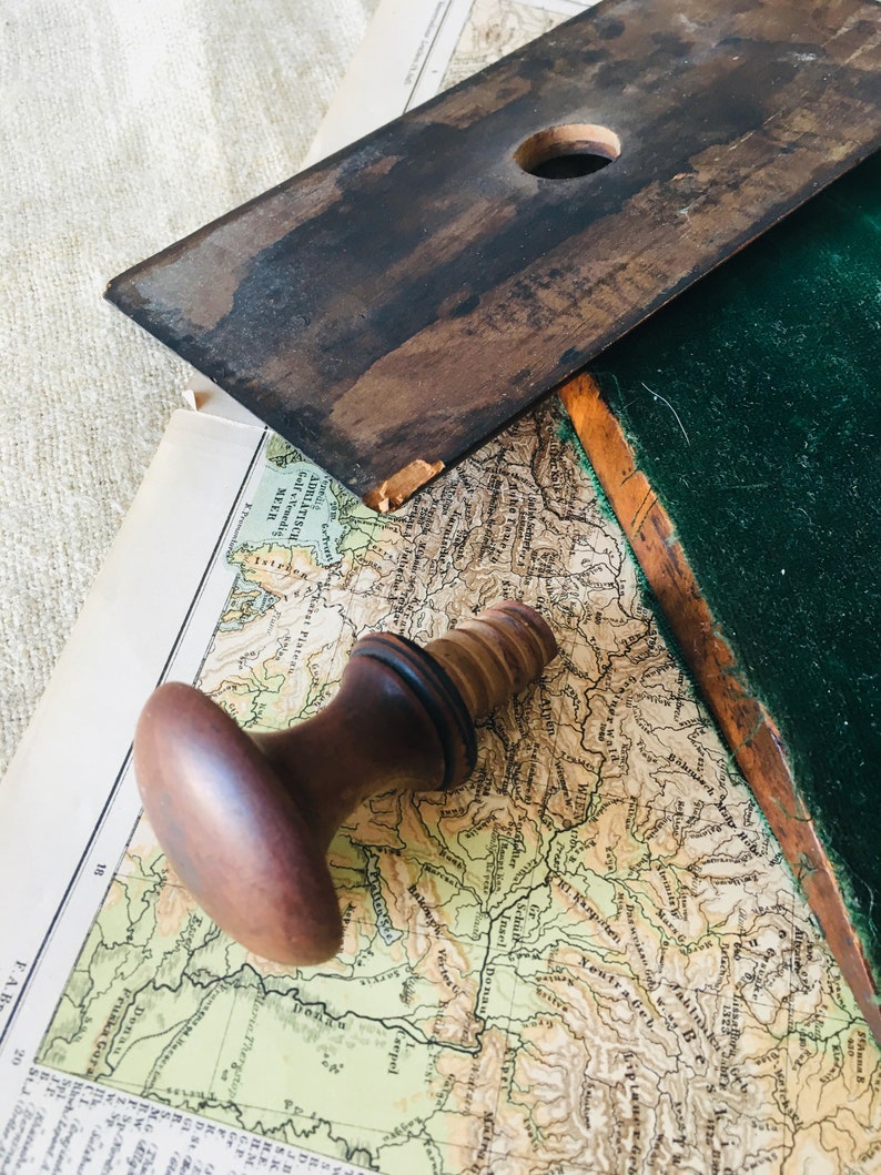 Vintage Wooden Ink Blotter Rocking Ink Dryer 1970s Ink Etsy