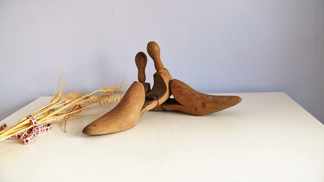 Vintage Wooden Shoehorn French Shoe Tree French Vintage Collectible