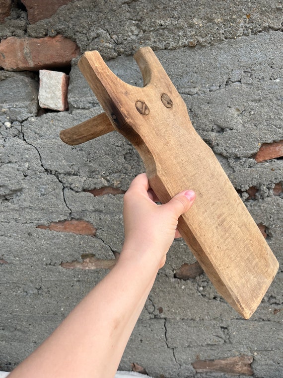 Antique wooden boot jack online